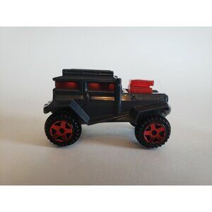 Mcdonald's Hotwheel 2013 Grey 4 x 4 Jeep With Red Rims Happy Meal Toy Mattel